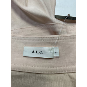 A.L.C. 'Amalie' Pink Linen Denim Wrap Skirt Size 2 - NWT