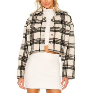 Tularosa Plaid Green Multi Josie Coat Size S