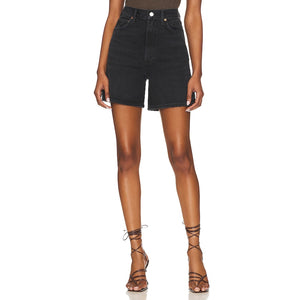 Agolde 'Stella' Black Cotton Short Size 25