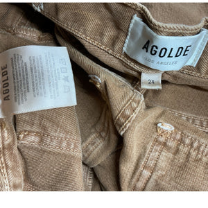 Agolde Utility Coffee Cooper Cargo Pants Size 24