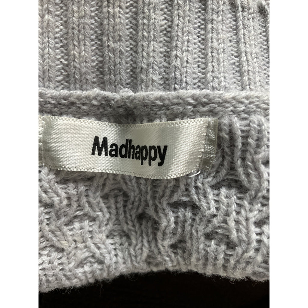 Madhappy 'Alumni' Grey Knit Sweater Size XS