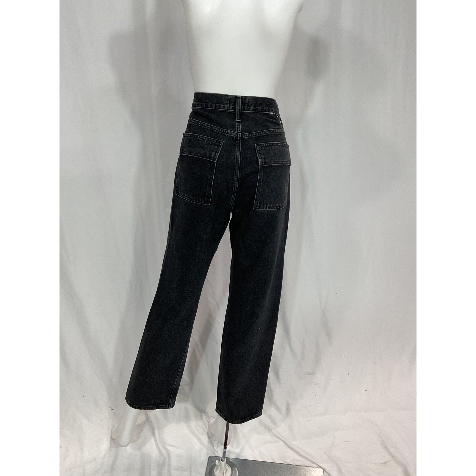 Agolde 'Cooper' Black Cargo Denim Jeans Size 28