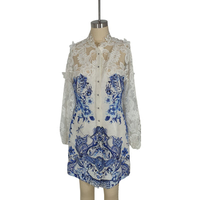 Camilla Elegant Multi Glaze And Graze Mini Dress Size S