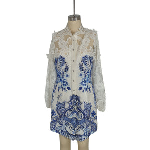Camilla Elegant Multi Glaze And Graze Mini Dress Size S
