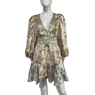 Camilla Floral Pink Palacio Playground Shirtdress Size S