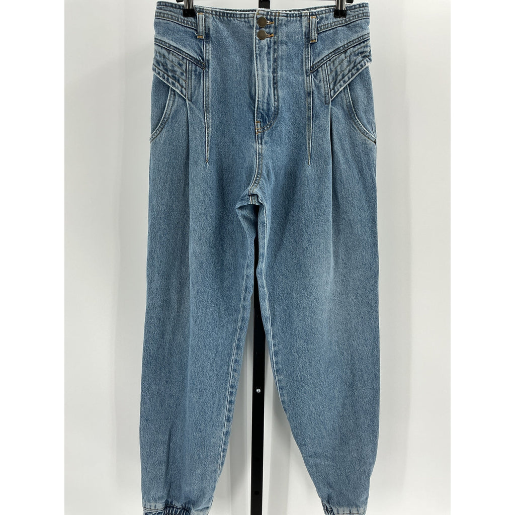 Retrofete 'Miriam' Blue Cotton Pant Size 28