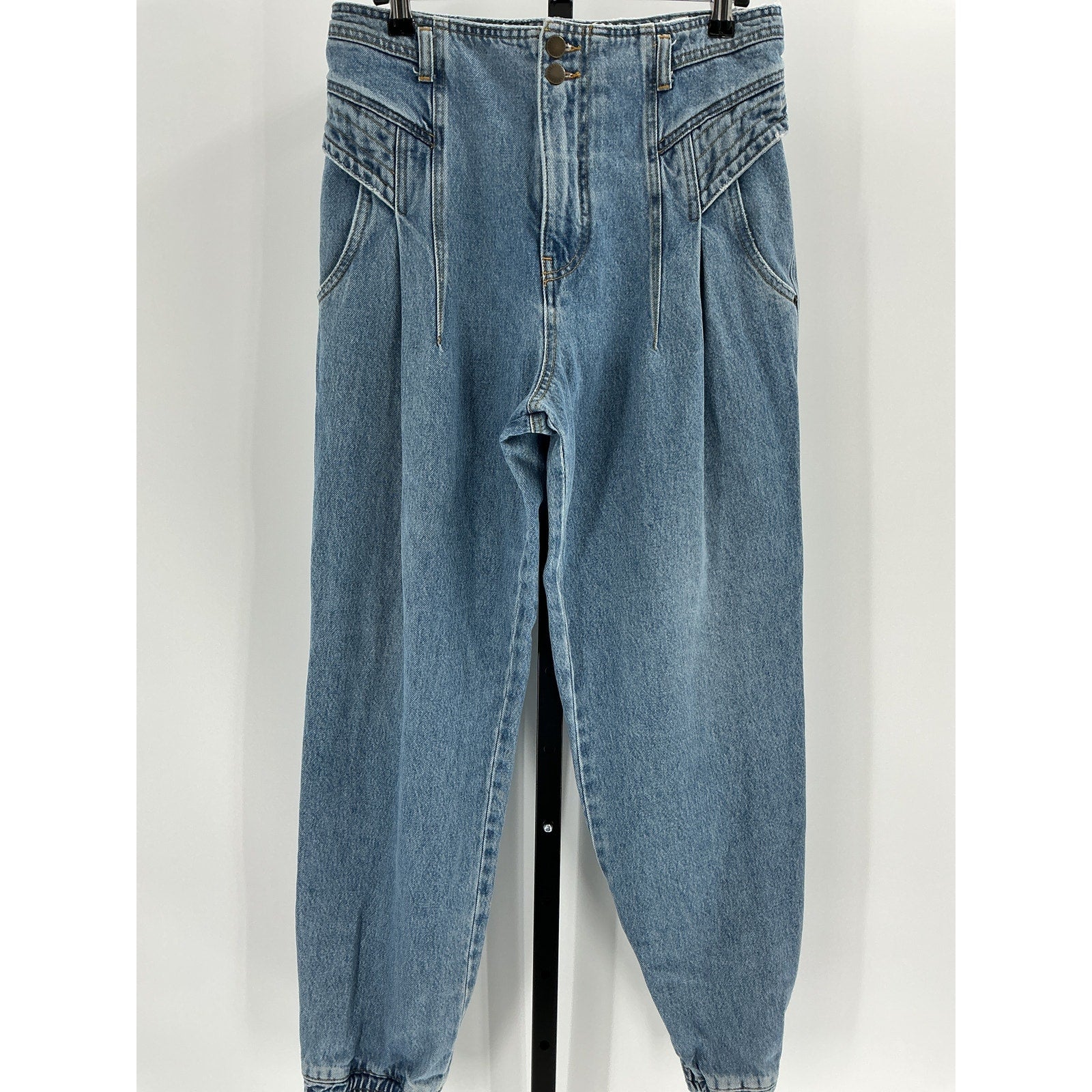 Retrofete 'Miriam' Blue Cotton Pant Size 28