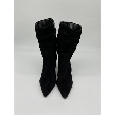 Schutz 'Ashlee' Black Leather Wedge Bootie Size 8