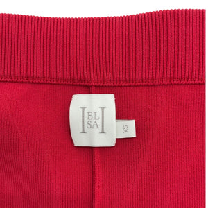 Helsa Ribbed Red Elvira Shorts Size XS