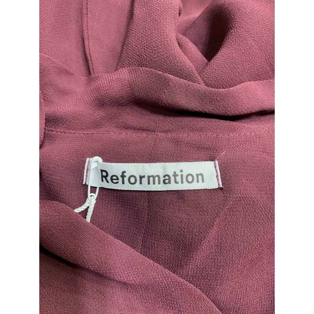Reformation 'Reeds' Purple Viscose Dress Size 4