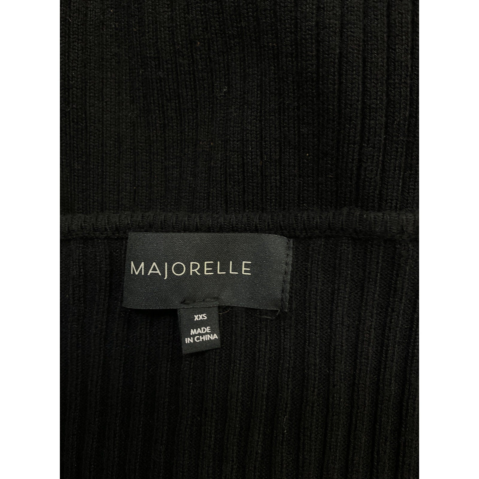 Majorelle 'Salone' Black Cotton Sweater Size XXS