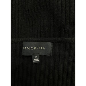Majorelle 'Salone' Black Cotton Sweater Size XXS