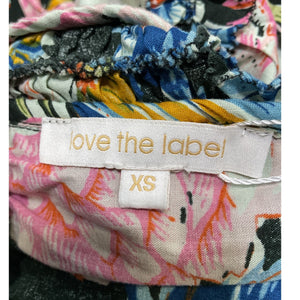 Love The Label Floral Black Topanga Dress Size XS