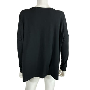 Hatch Relaxed Black The Longsleeve Tee Top Size 0