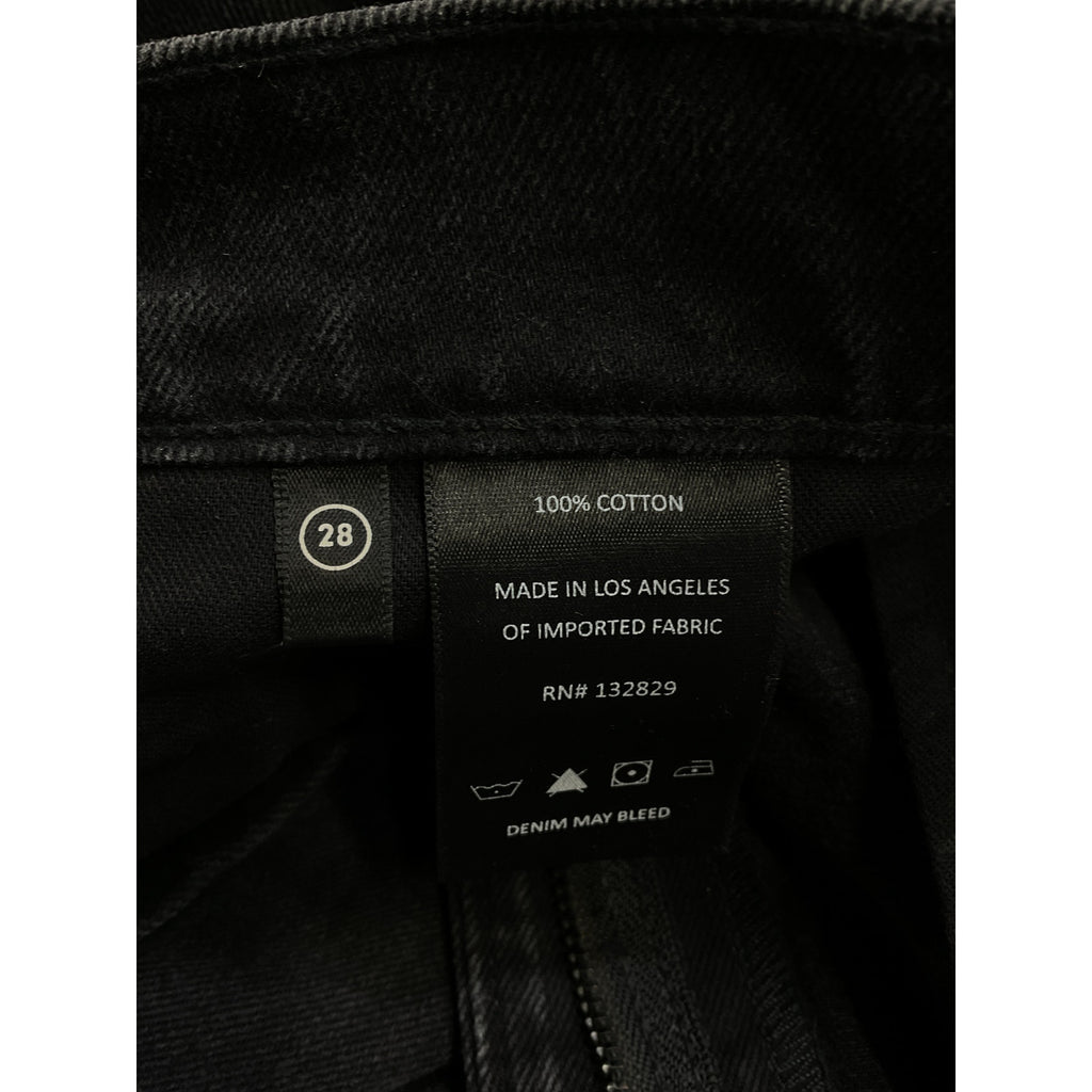 Grlfrnd 'Amara' Black Maxi Pencil Skirt With Back Slit Size 28