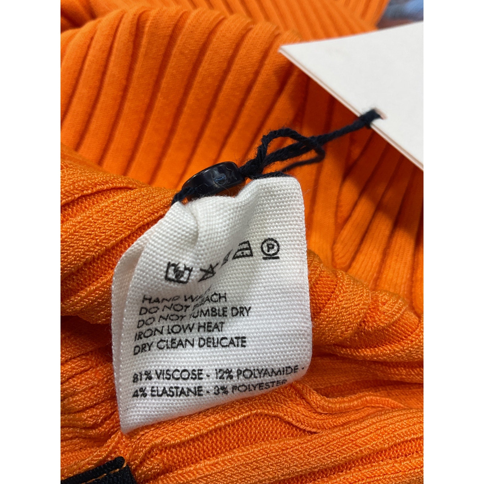 Jacquemus 'Pigolo' Orange Viscose Dress Size 44