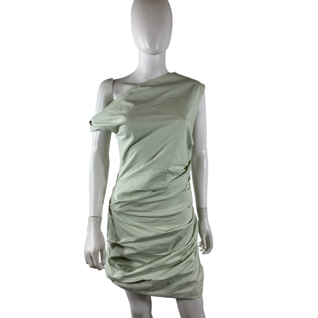 L'Academie 'Triomphe' Green Cotton Mini Dress Size S