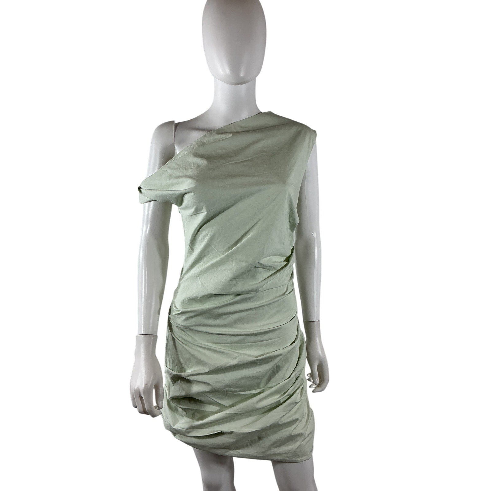 L'Academie 'Triomphe' Green Cotton Mini Dress Size S