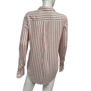 Atm Anthony Thomas Melillo Striped White Boyfriend Shirt Size S