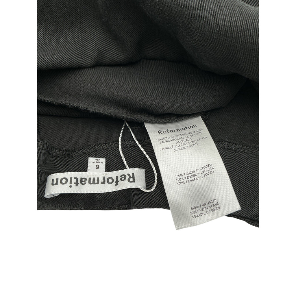 Reformation 'Imogen' Black Tencel Lyocell Skort Size 6