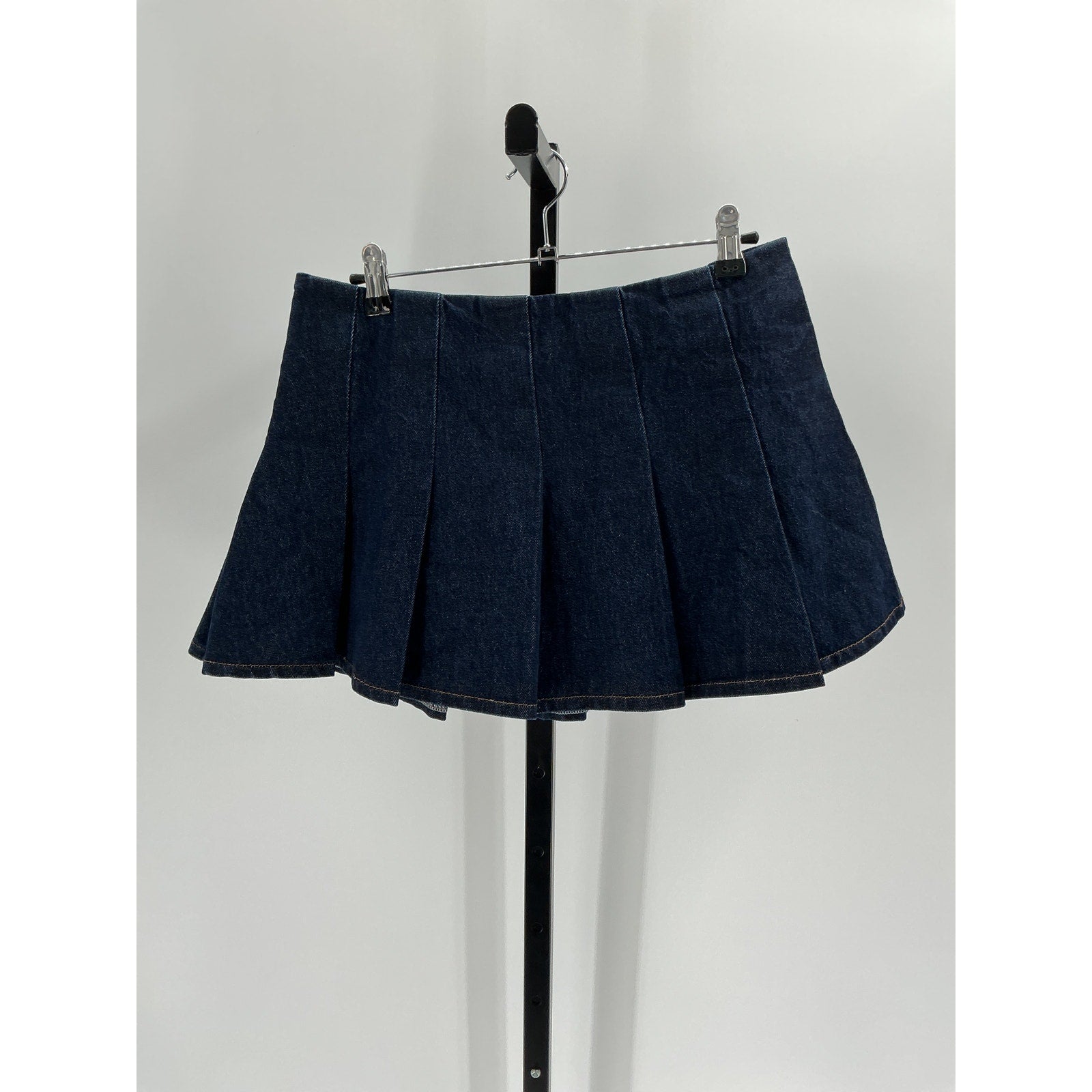 Ser.O.Ya 'Gimlet' Blue Cotton Mid Rise Mini Skirt Size S - NWT