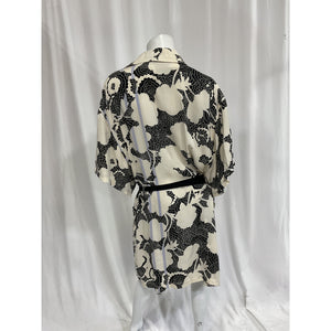 Diane von Furstenberg White Silk Knee-Length Dress Size 10