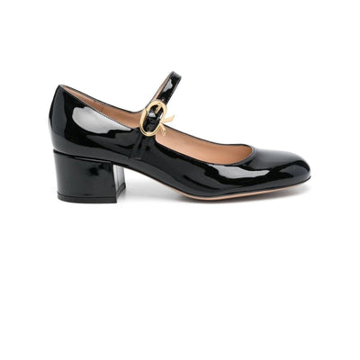 Gianvito Rossi Patent Black Mary Jane Pumps Size 5 US / IT 35