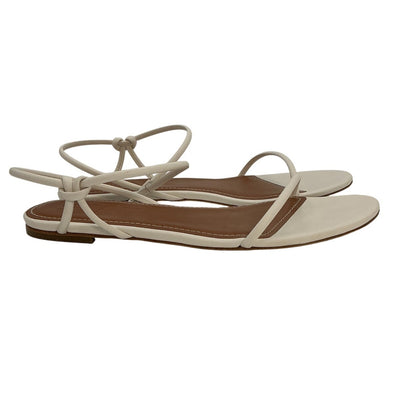 Staud Strappy White Laurel Sandals Size 41 EU / 11 US