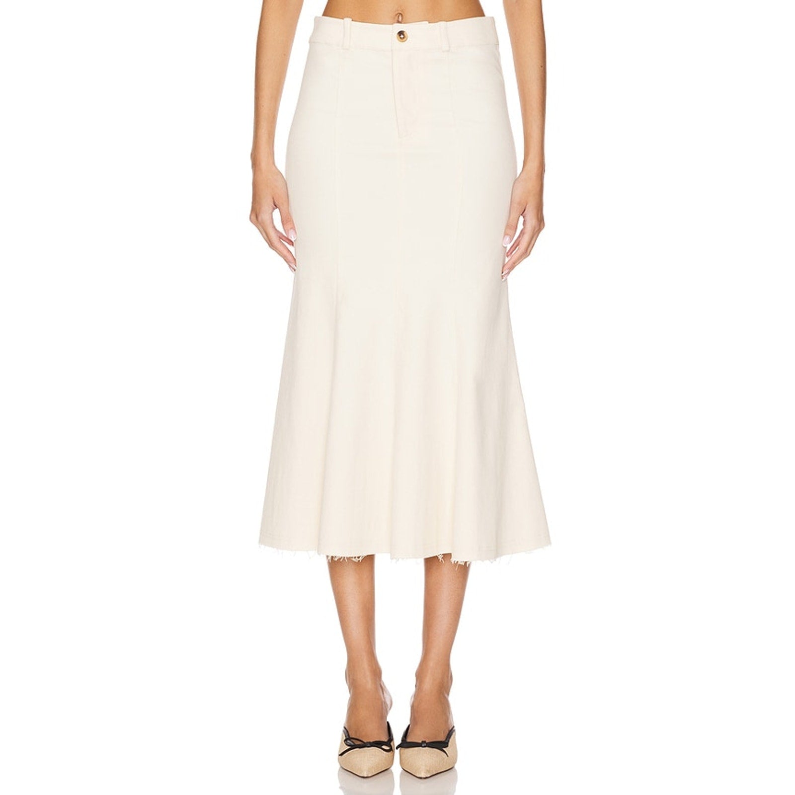 Lpa 'Freya' Beige Cotton Skirt Size XS