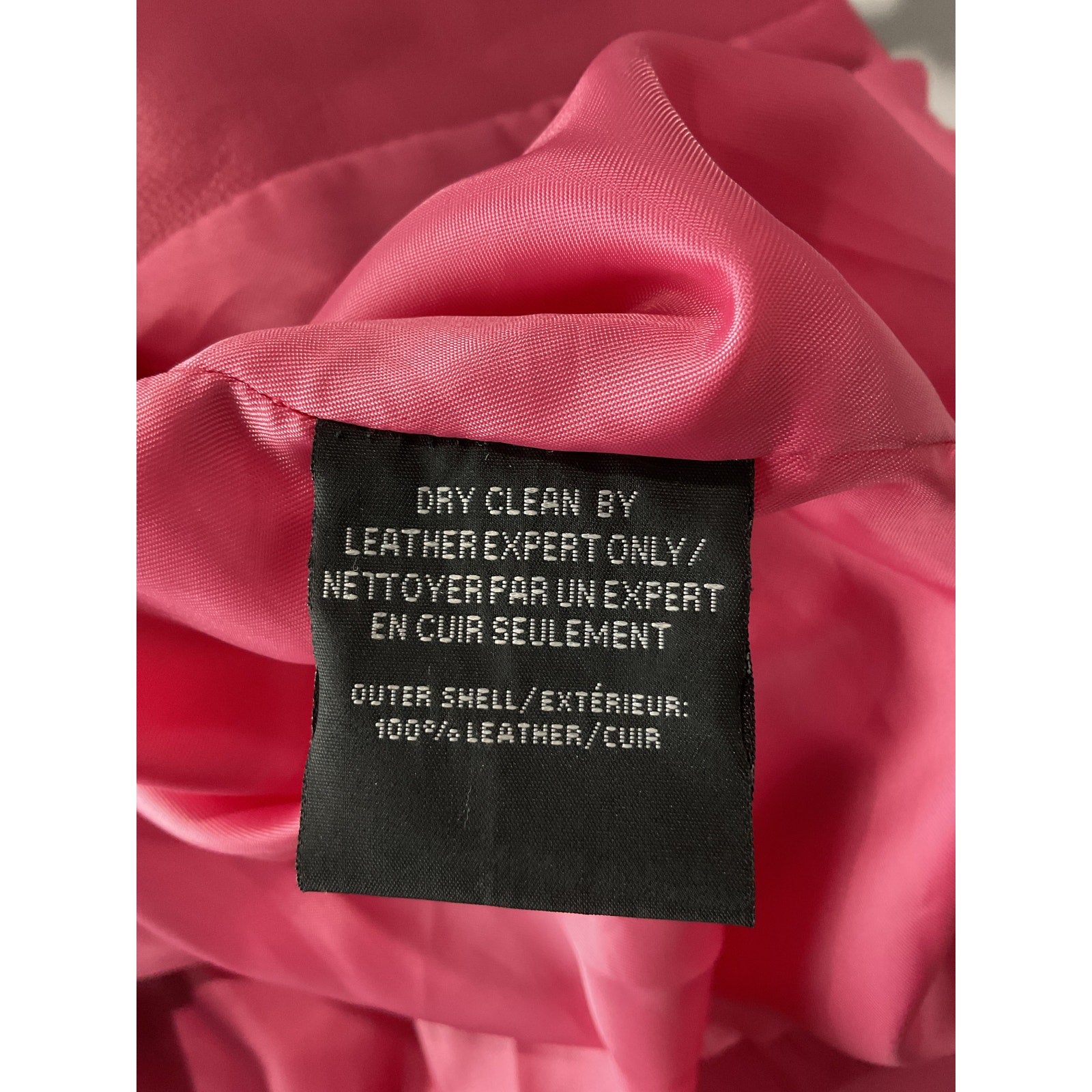 Lamarque 'Felina' Pink Leather Blazerr Size XS - NWT