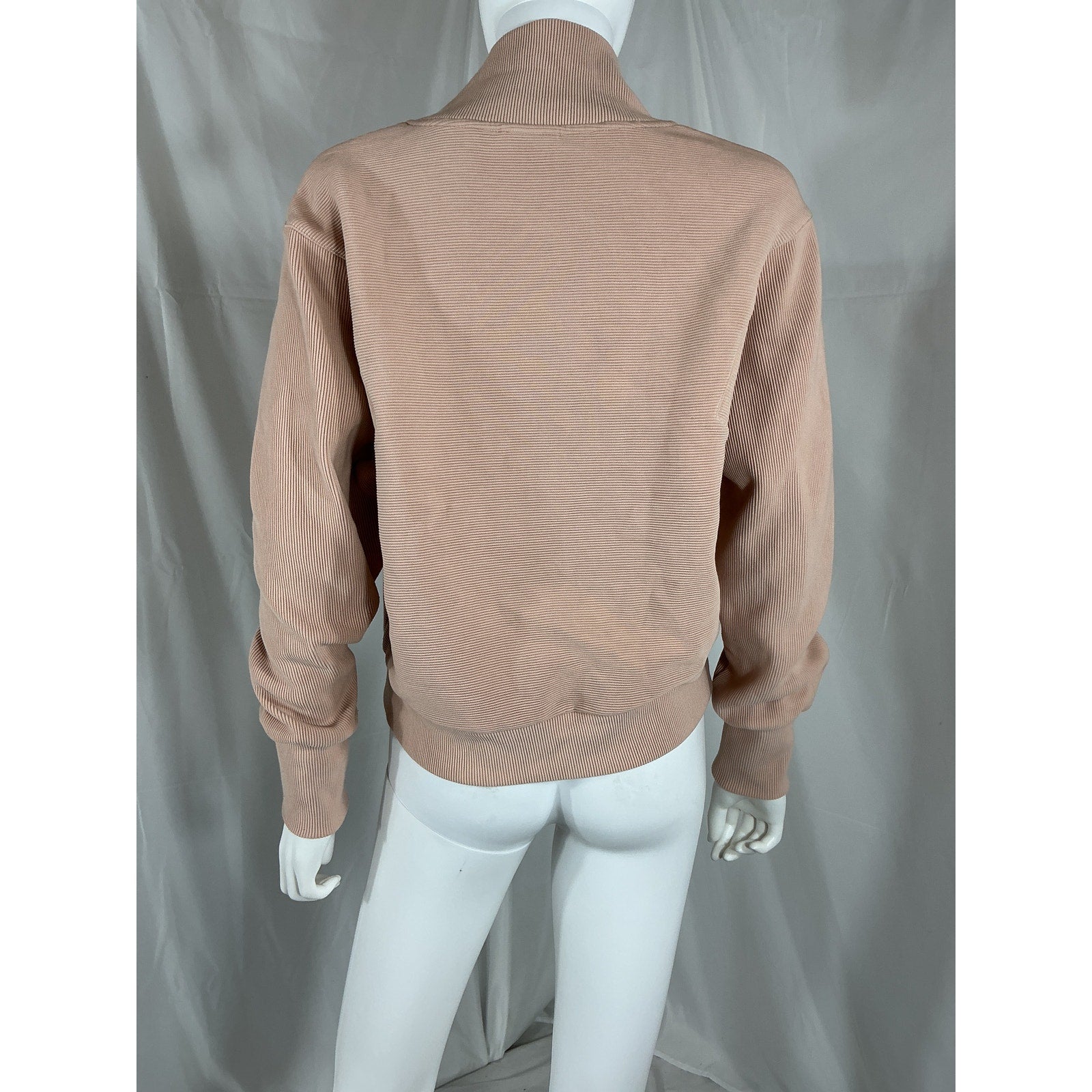 Varley 'Alia' Pink Cotton Zip Sweatshirt Size XS