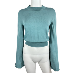 Solid & Striped Ribbed Teal Babetta Sweater Size S