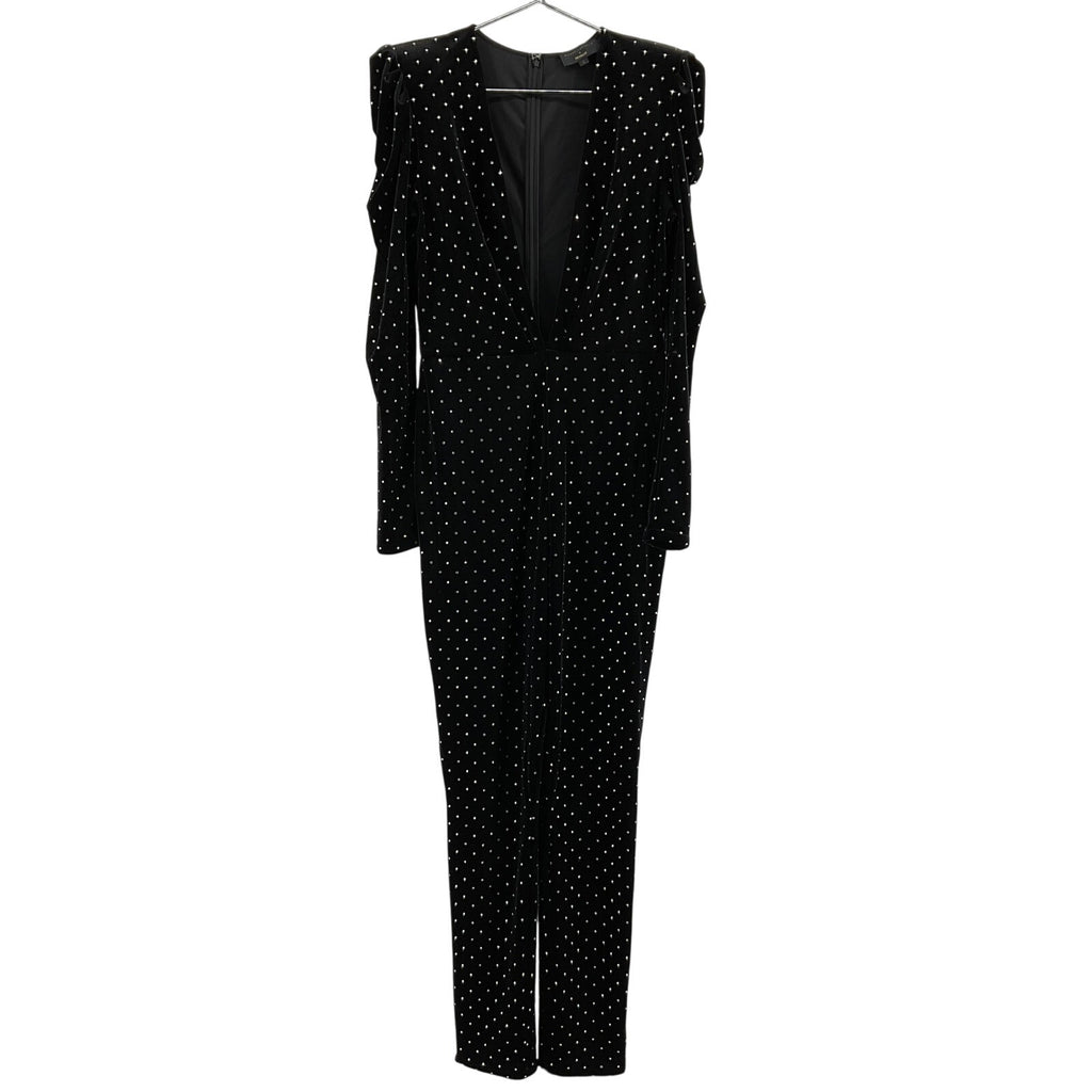 Michael Costello x Revolve 'Lulu' Black Polyester Jumpsuit Size L