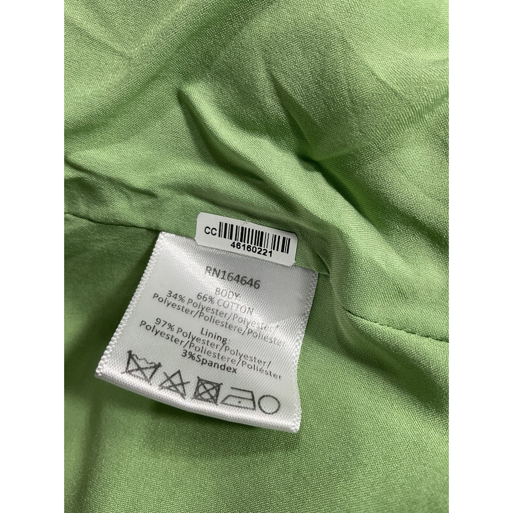 Mestiza New York 'Corazon' Green Bow Jacquard Sleeveless Crop Top Size 4