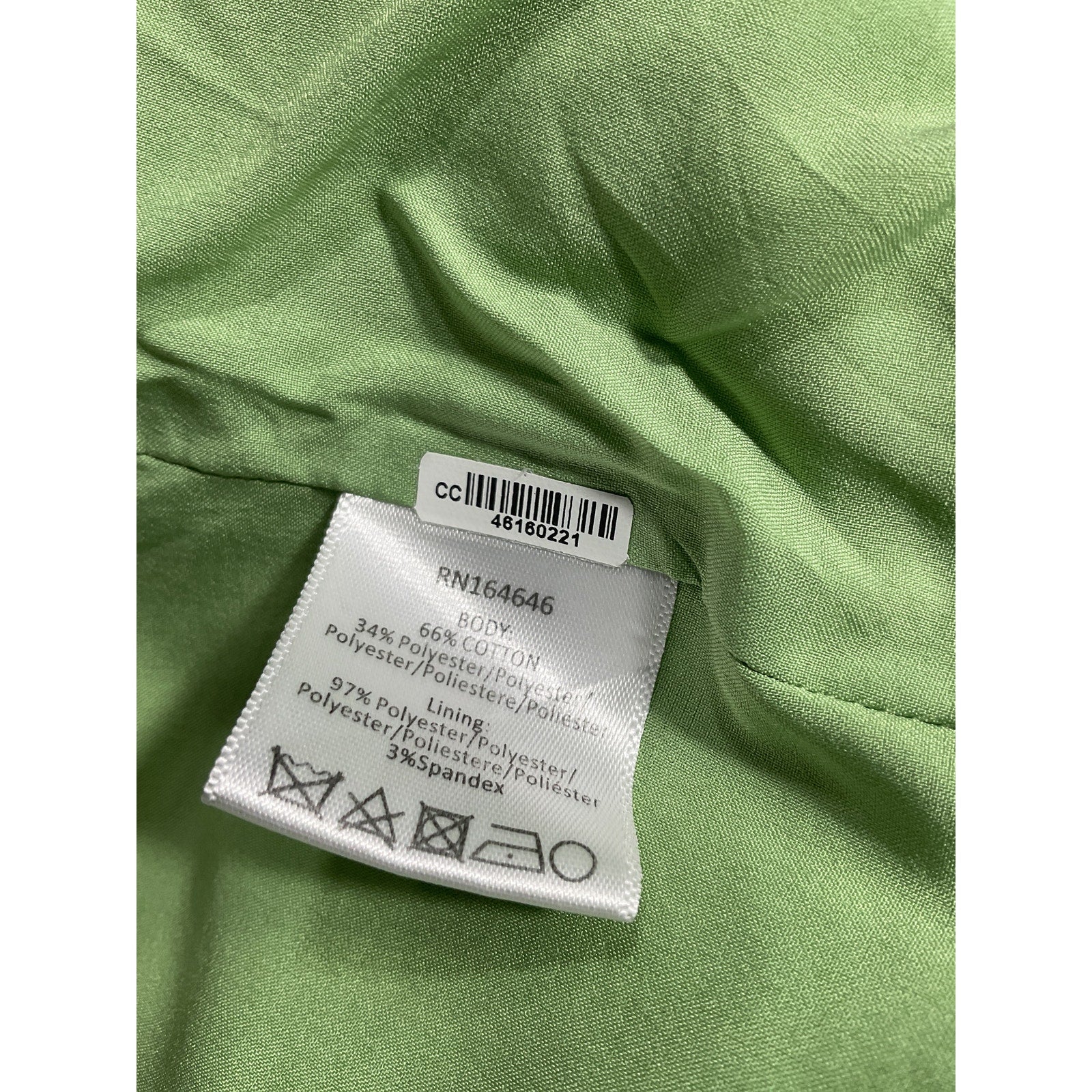 Mestiza New York 'Corazon' Green Bow Jacquard Sleeveless Crop Top Size 4