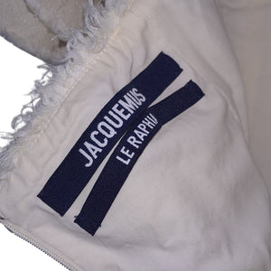 Jacquemus Ruffled Cream Le Raphia Artichaut Maxi Dress Size US 10 / FR 42