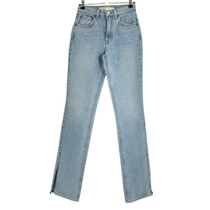 Grlfrnd Classic Blue Harlow High Rise Boot Denim Jeans Size 23