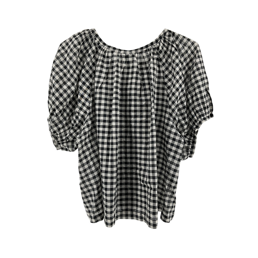 D�en 'June' Black Cotton Top Size L