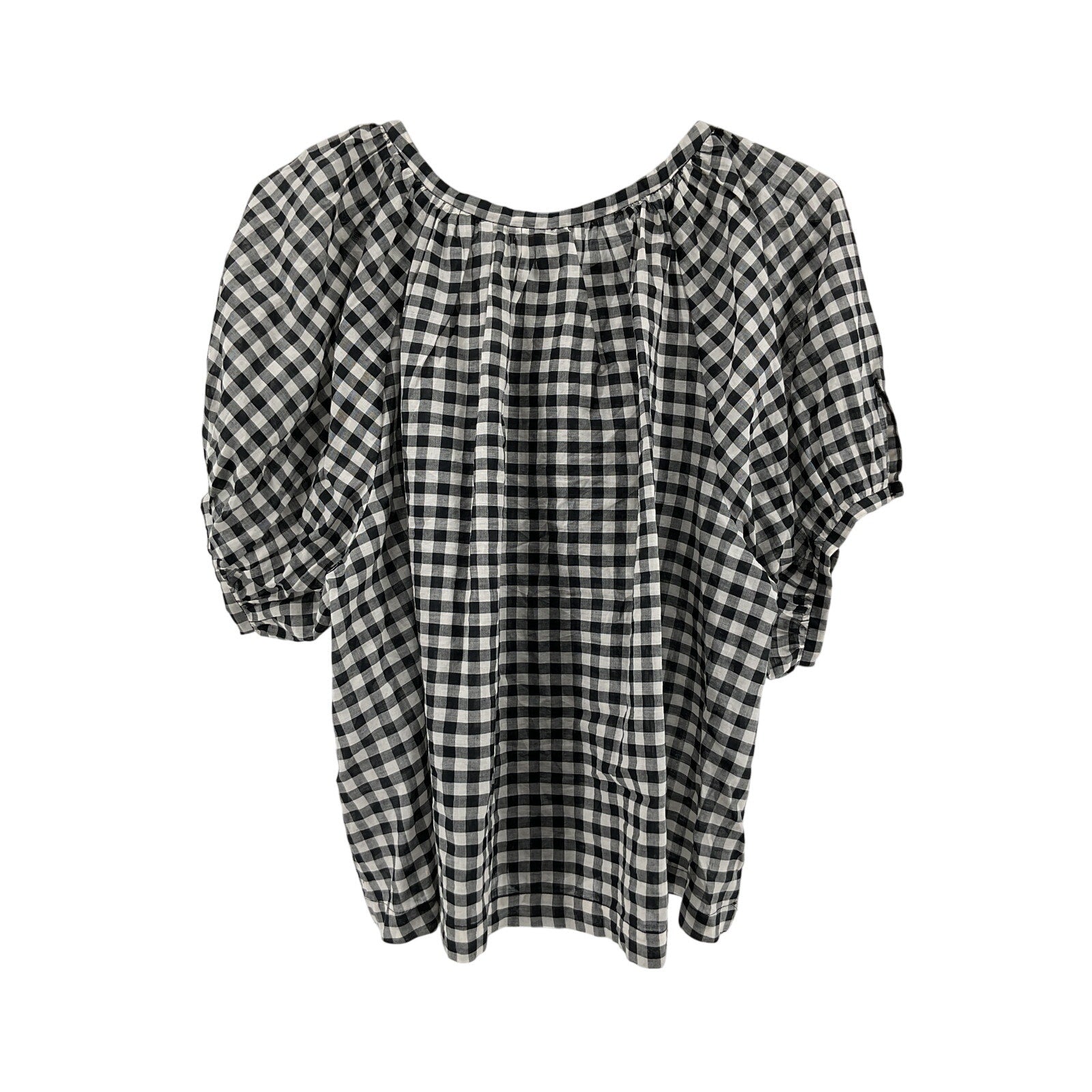 D�en 'June' Black Cotton Top Size L