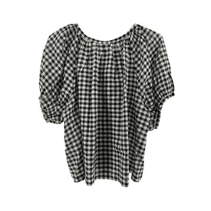 Dôen 'June' Black Cotton Top Size L