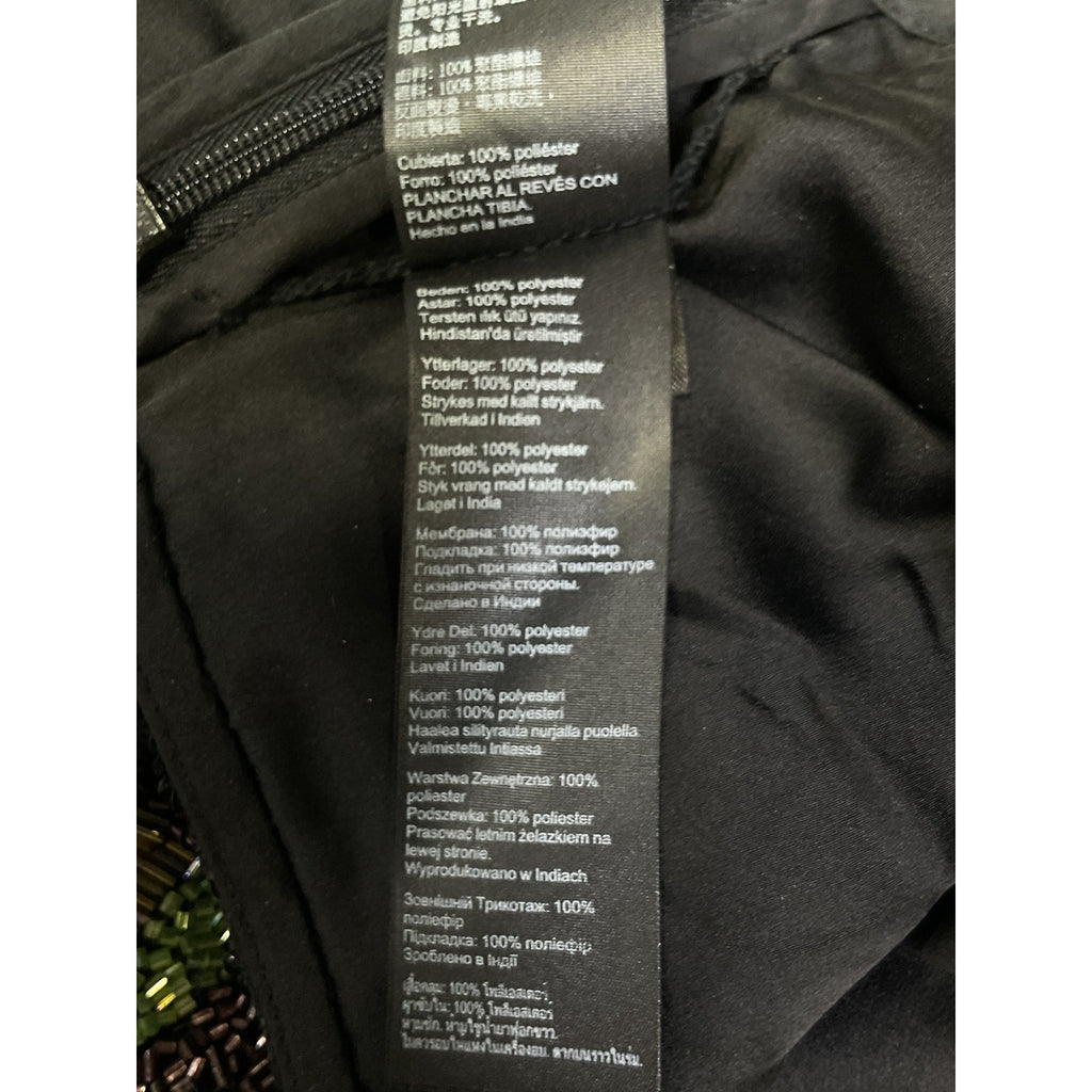 Allsaints 'Jamilia' Green Gene Embellished Top Size 2