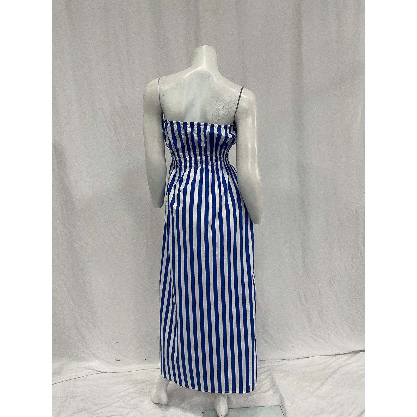 Faithfull The Brand 'Le Bon' Blue Cotton Midi Dress Size S