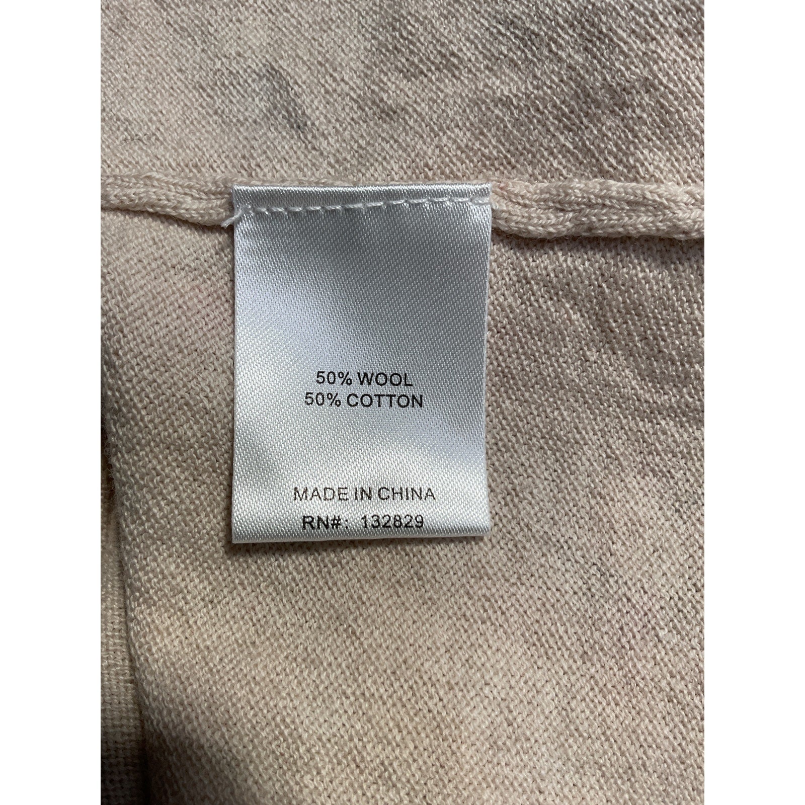 L'Academie 'Marianna' Beige Wool Lyndsey Knit Cardigan Size M