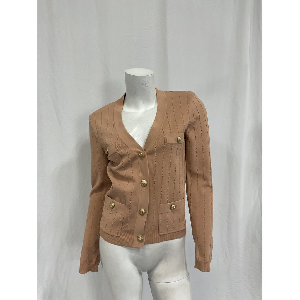 L'Agence 'Calypso' Pink Rayon Cardigan Size S
