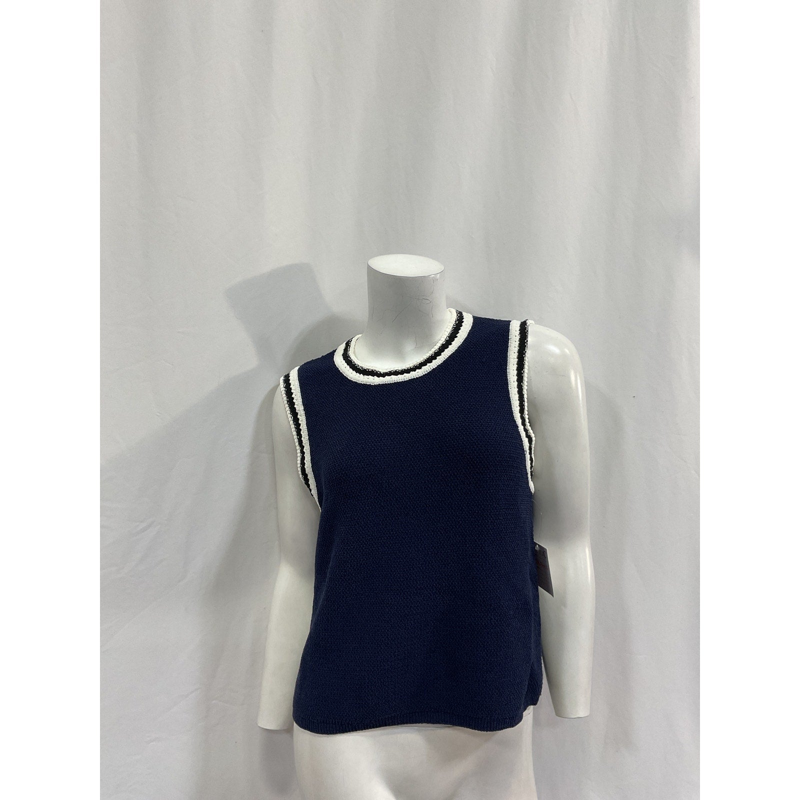 Rag & Bone 'Meghan' Blue Cotton Vest Size M - NWT