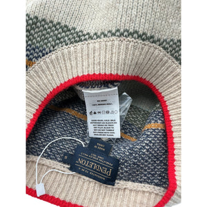 Pendleton 'Graphic' Beige Merino Wool Sweater Size S