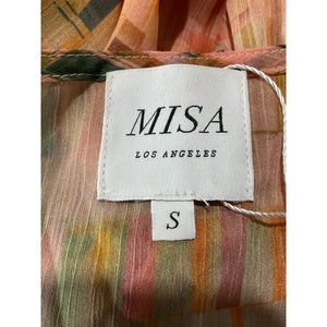 Misa Los Angeles Sheer Multicolor Kaia Dress Size S