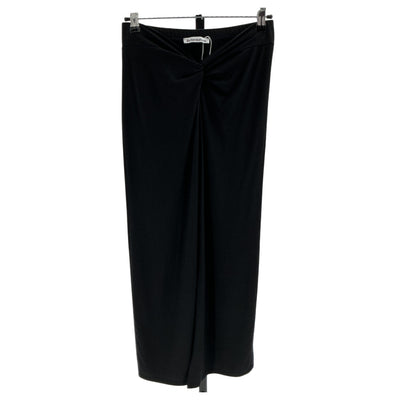 Reformation Draped Black Skirt Size S