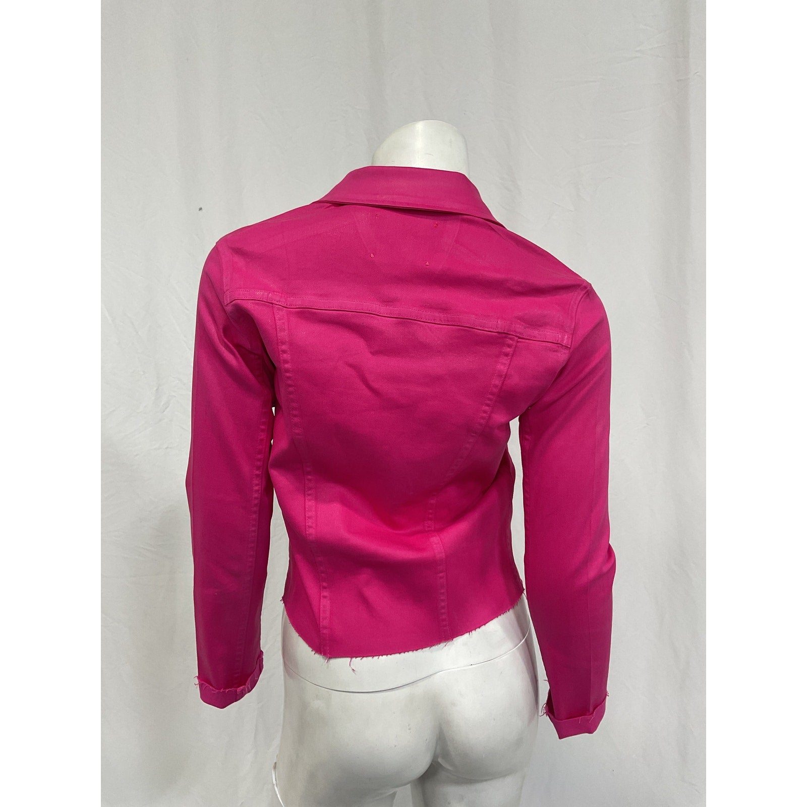 L'Agence 'Janelle' Pink Cotton Coated Jacket Size XS
