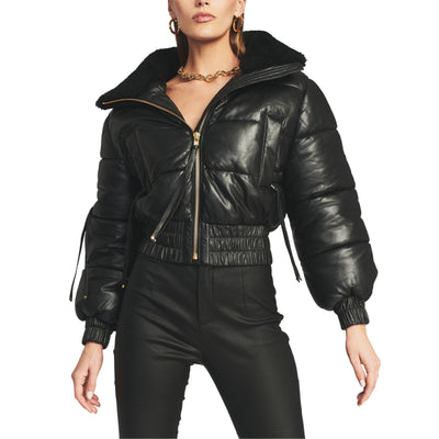 Retrofête Puffer Black Stevie Jacket Size S